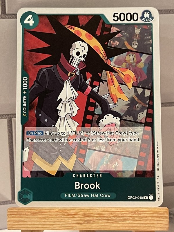 One Piece Card Game Brook OP02-040 R Paramount War English