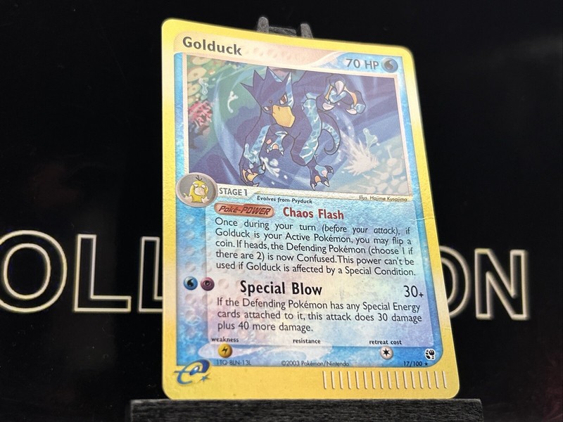 Pokémon TCG Golduck EX Sandstorm 17/100 Reverse Holo Rare MP gallery
