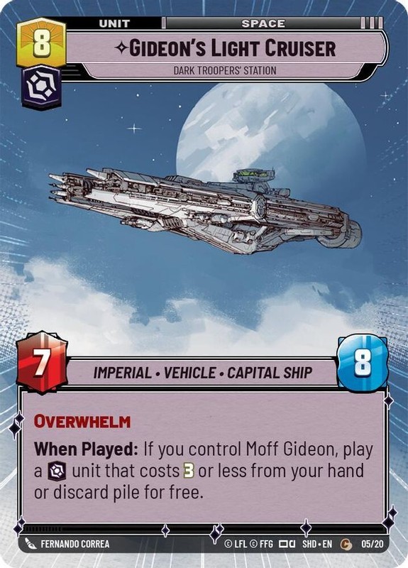 Gideon’s Light Cruiser (5/20) Shadows of the Galaxy Weekly Play Promos LP
