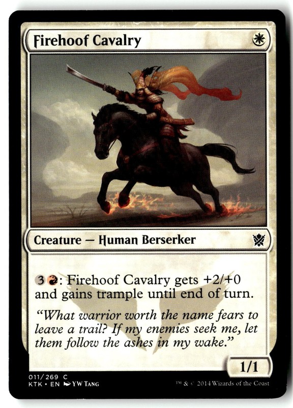 Firehoof Cavalry 11 Common Khans of Tarkir Magic: The Gathering Lightly Played