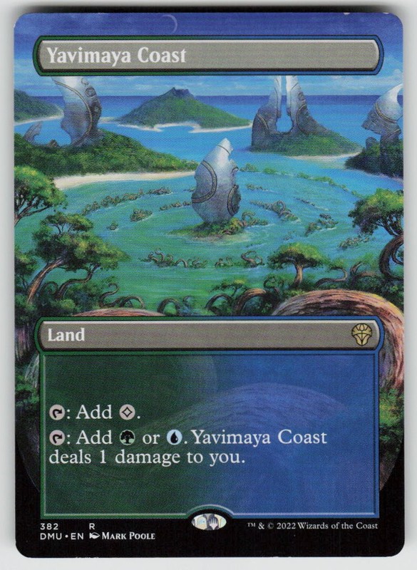 Yavimaya Coast (Borderless) 382 Rare Dominaria United Magic: The Gathering NM