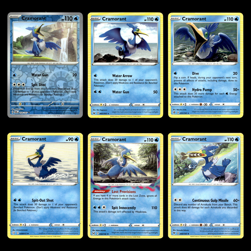 Cramorant Card 58.0 Scarlet Violet Series Twilight Masquerade Pokemon Cards
