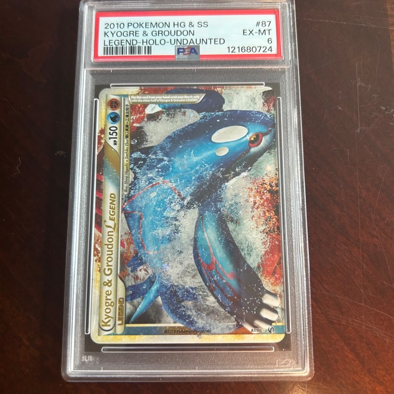 2010 Pokemon HeartGold & SoulSilver Undaunted 87 Kyogre & Groudon – 7231