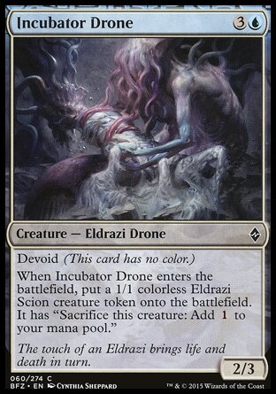 Magic the Gathering MTG Incubator Drone (60) Battle for Zendikar LP