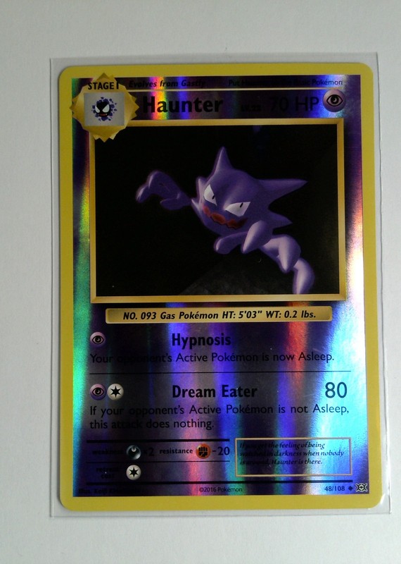 Haunter 48/108 Pokemon TCG Evolutions Holo Psychic