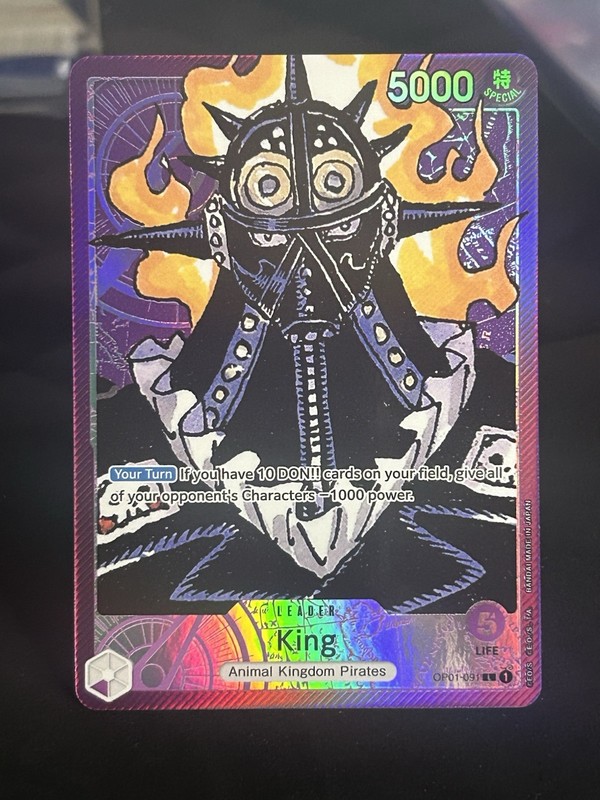 One Piece Leader King OP01-091 Romance Dawn Alt Art Clean Card