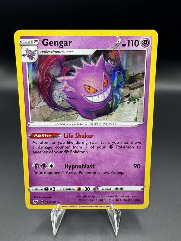 Pokémon TCG Gengar 085/202 Sword & Shield Holo Rare NM*