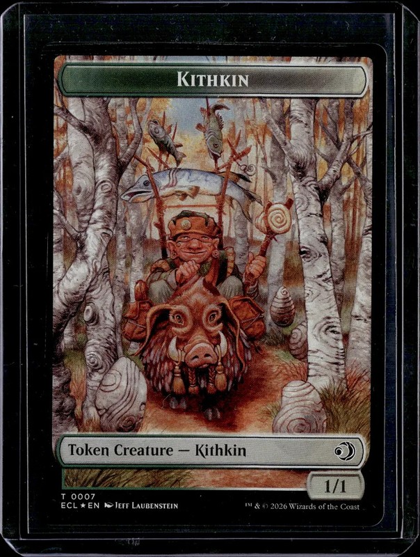 Kithkin // Treasure Double-Sided Token – Foil – ECL – NM – MTG
