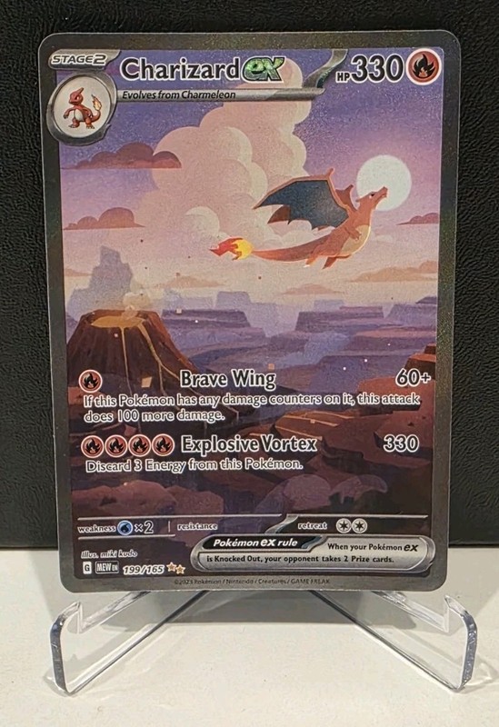Pokémon Charizard ex 199/165 Special Illustration Rare Scarlet & Violet 151 NM