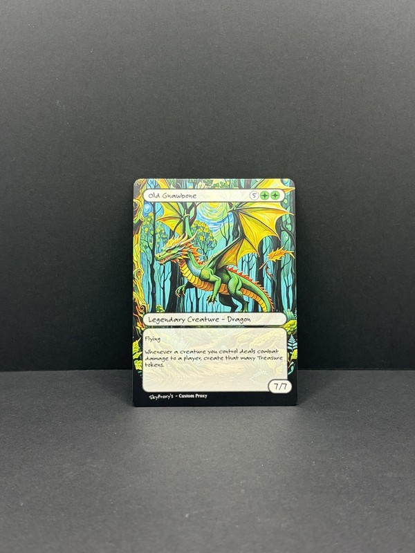 MTG – Old Gnawbone – Van Gogh Style – Card For EDH and Playtest
