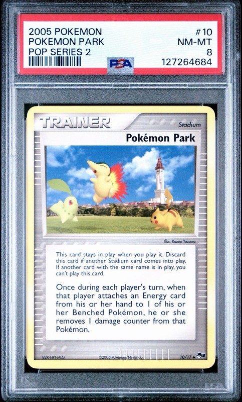 Pokemon 2005 Pop Series 2 Pokemon Park Uncommon #10 PSA 8 Mint