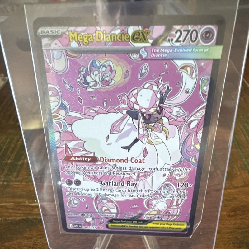 Pokemon Mega Diancie EX ASC 282/217 Rare Full Art Holo (English) 270HP