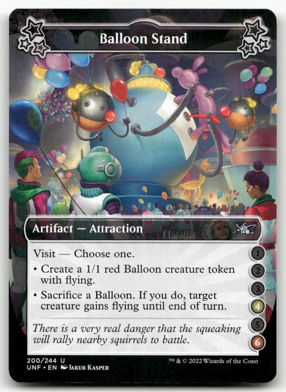 Balloon Stand (4-6) #200 (NM) Unfinity UNF Magic MTG
