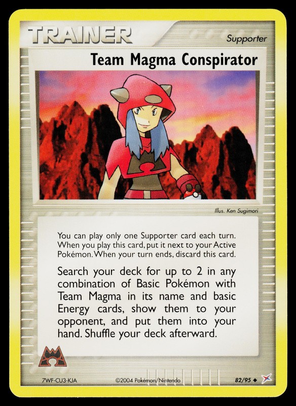 Team Magma Conspirator 82/95 Team Magma vs Team Aqua Uncommon #1