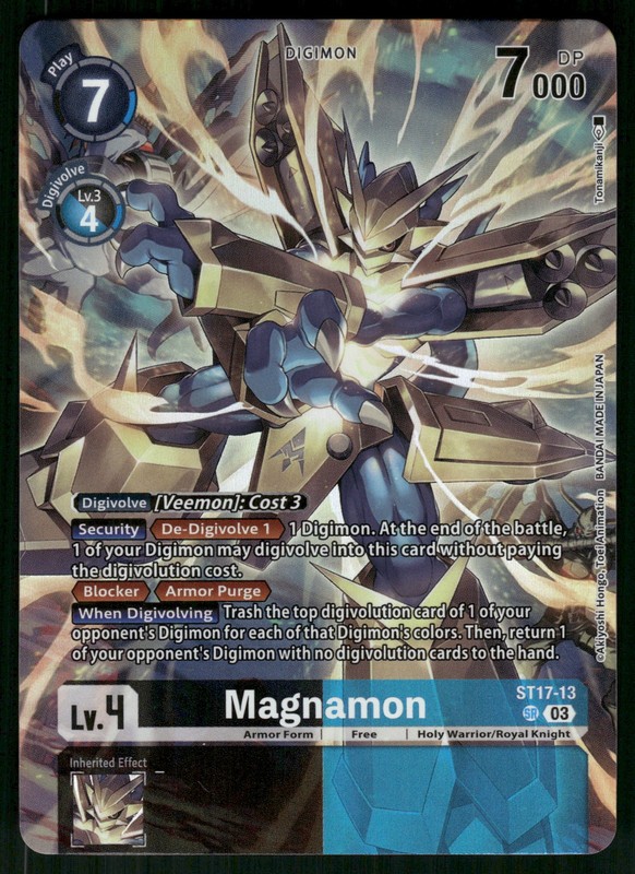 Magnamon Super Rare Starter Deck 17: Double Typhoon Advanced Deck Set ST17-13 SR