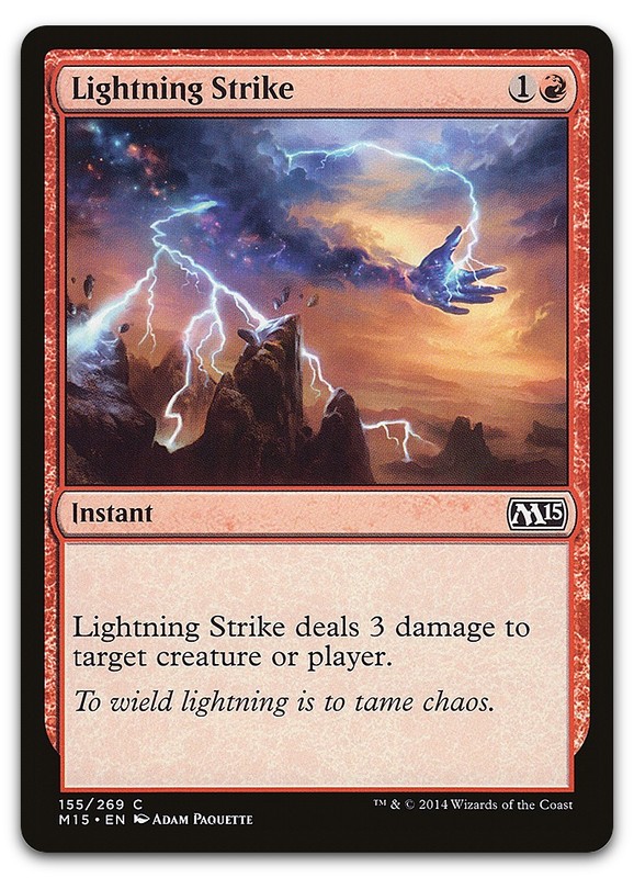 Lightning Strike #155 (NM) Magic 2015 M15 Magic MTG