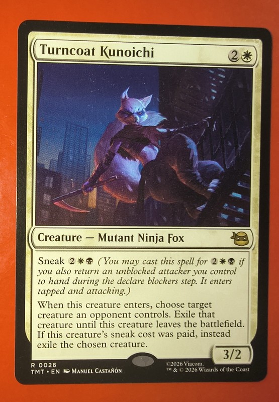 MTG, TURNCOAT KUNOICHI, 0026, RARE, NM, TMT, REGULAR FINISH