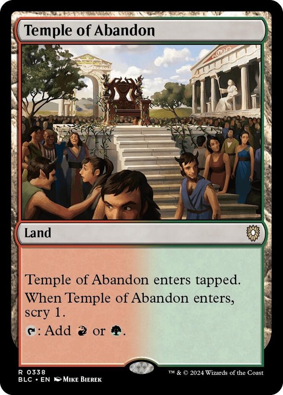 Temple of Abandon – 338 – Commander: Bloomburrow
