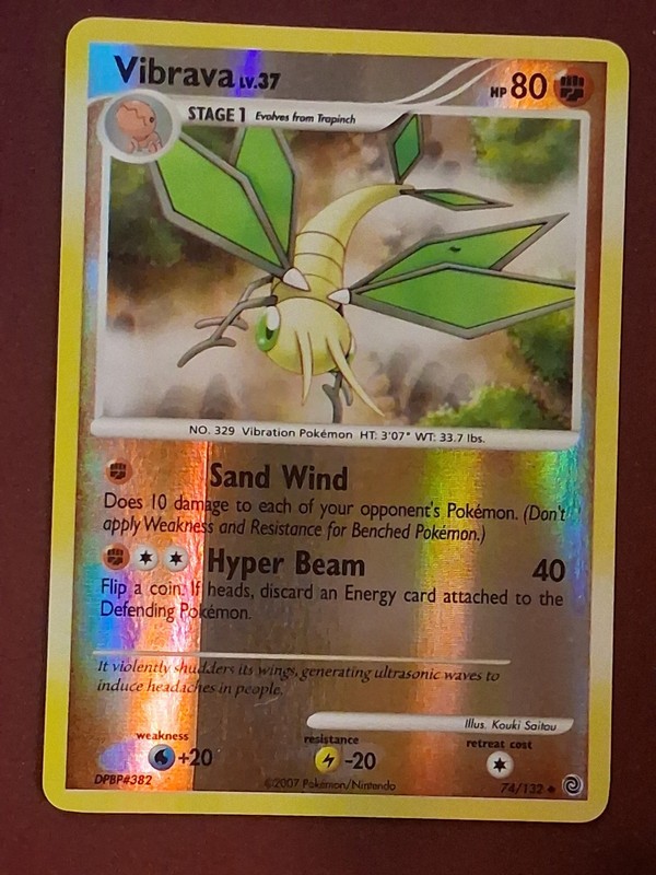 Vibrava Reverse Holo Uncommon Secret Wonders 74/132 LP
