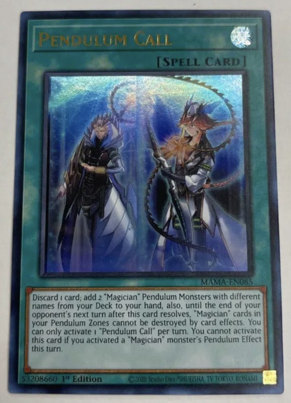 🔥Yugioh Pendulum Call MAMA-EN085 ULTRA RARE 1ST EDITION