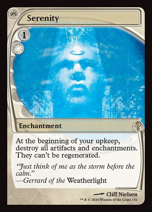 MTG – Serenity – Future Sight Frame – Mystery Booster 2 – Magic the Gathering