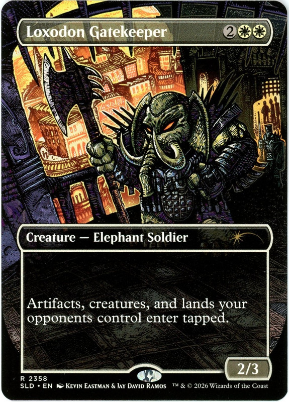 Loxodon Gatekeeper 2358 – SLD TMNT Featuring: Kevin Eastman (Colors) MTG NM/M