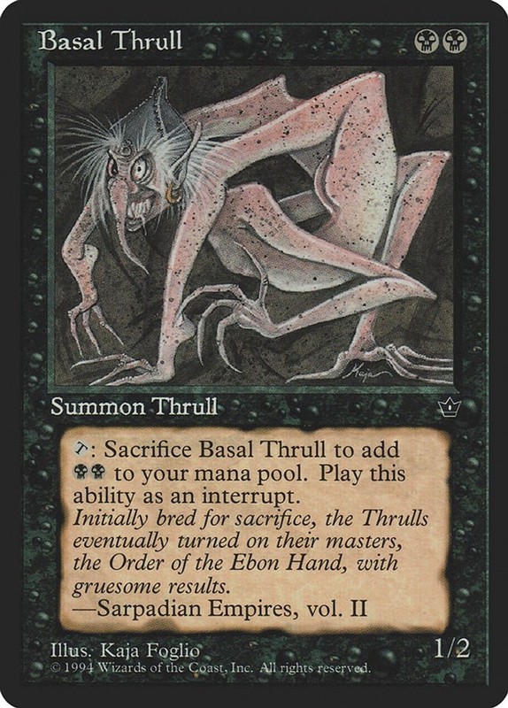 Basal Thrull (K. Foglio) [Fallen Empires] LP – Magic