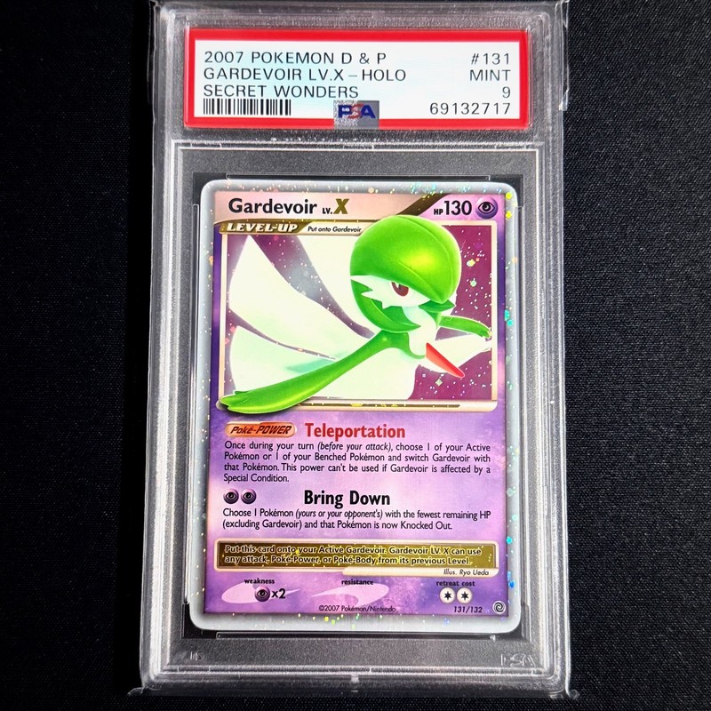 Pokemon TCG Gardevoir LV.X holo 131/132 Secret Wonders 2007 MINT PSA 9