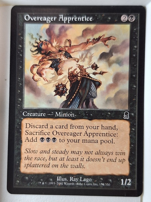 Overeager Apprentice – Odyssey – Magic the Gathering MTG Nice!