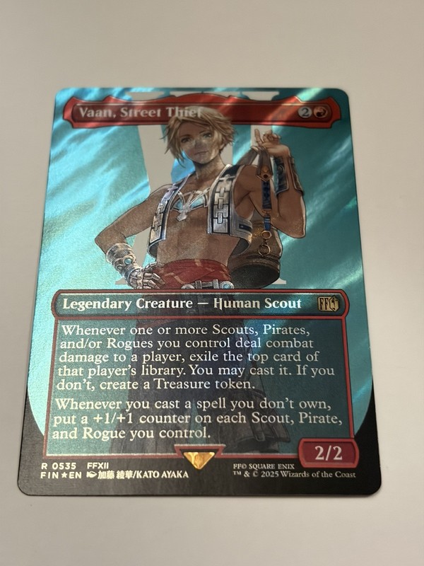 MTG - Vaan Street Thief (Borderless) (SURGE FOIL) #535 Final Fantasy (FIN) - NM gallery