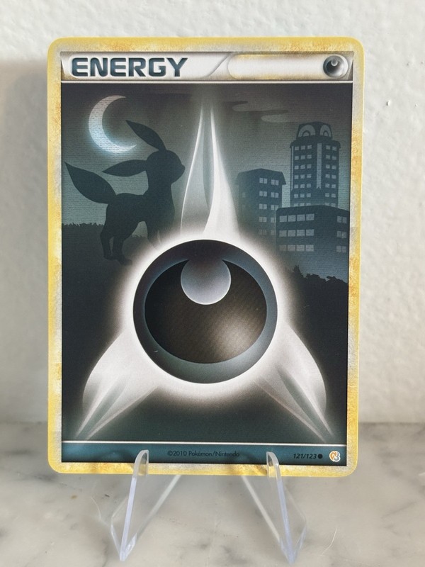 Dark Energy Umbreon 121/123 Pokemon HeartGold SoulSilver 2010 TCG LP/MP