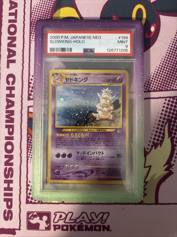 Pokemon TCG Slowking #199 – Neo Genesis Holo Card 2000 PSA 9