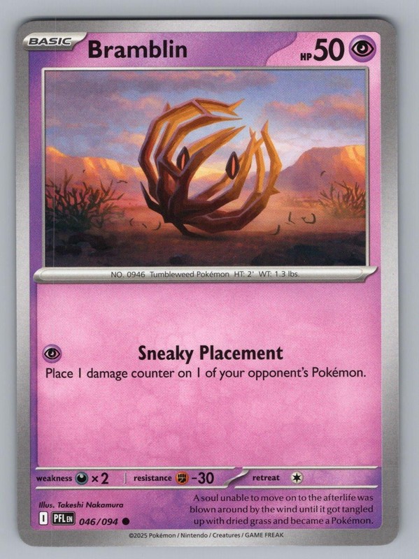 BRAMBLIN 046 C POKEMON NM PFL TAKESHI NAKAMURA!,