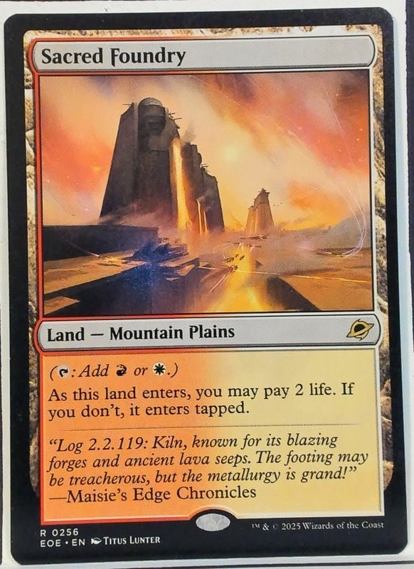 Sacred Foundry Edge of Eternities #256 Regular NM9 Near Mint MTG