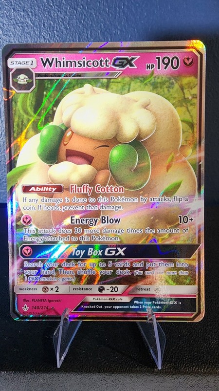Whimsicott GX Ultra Rare SM – Unbroken Bonds 140/214 NM