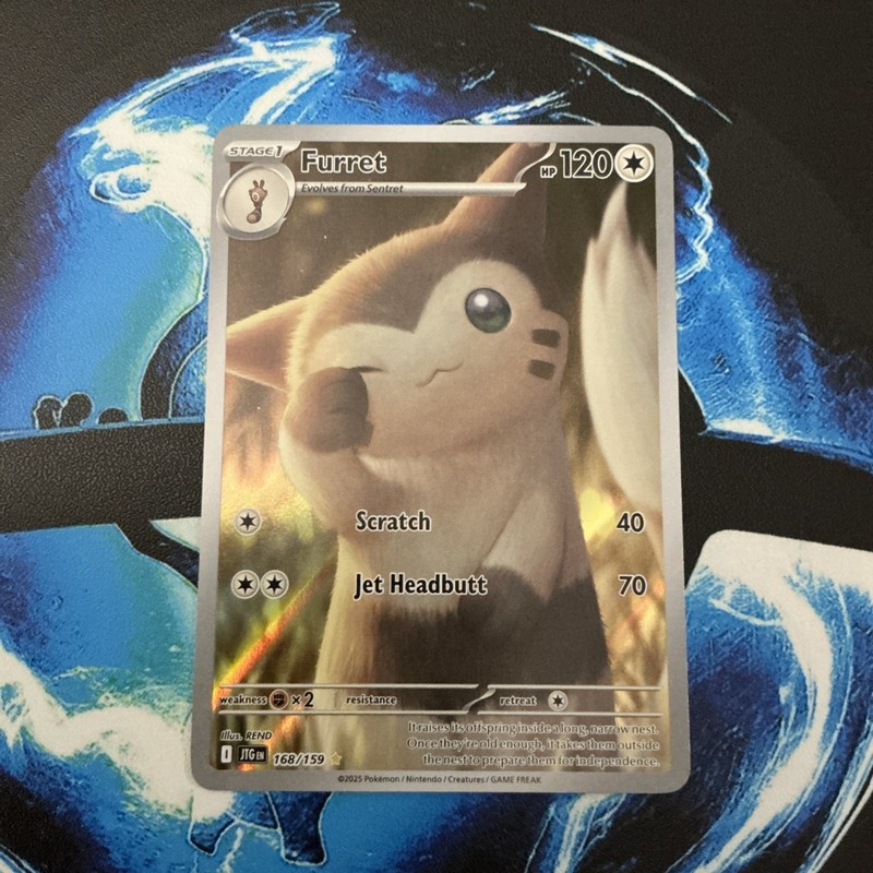 Furret 168/159 Illustration Rare Holo Journey Together Pokemon TCG NM