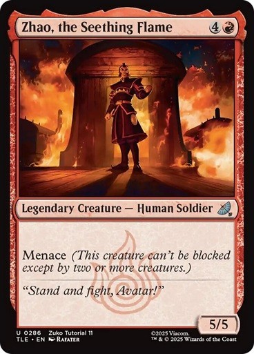Zhao, the Seething Flame (0286) [Avatar: The Last Airbender] MTG