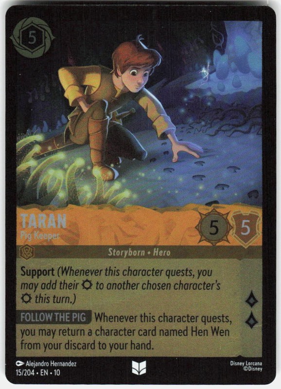 Taran Pig Keeper Foil 15/204 Whispers in the Well Disney Lorcana