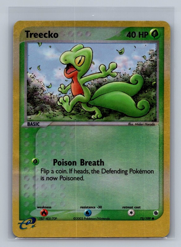 Treecko – Common Ruby and Sapphire 75/109 LP
