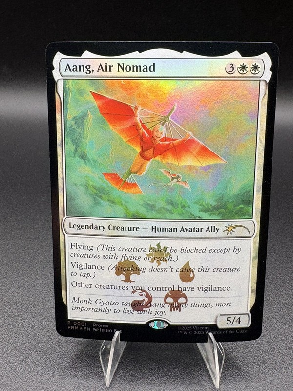 MTG Aang, Air Nomad Promo Foil 0001 Avatar: The Last Airbender NM