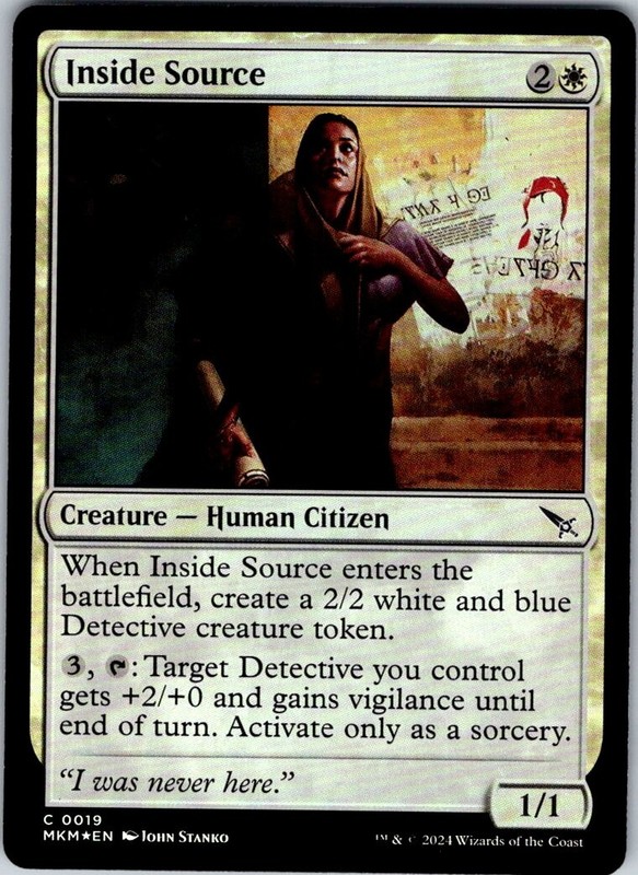 Magic the Gathering Foil Inside Source Murders at Karlov Manor MTG