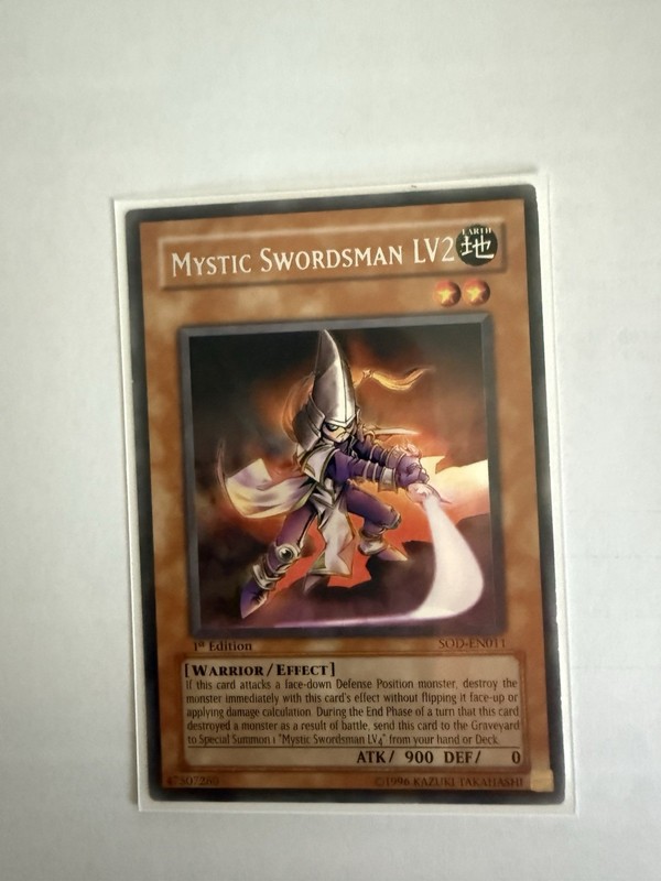 Mystic Swordsman LV2 SOD-EN011 Soul of the Duelist 1st Edition Rare NM/M