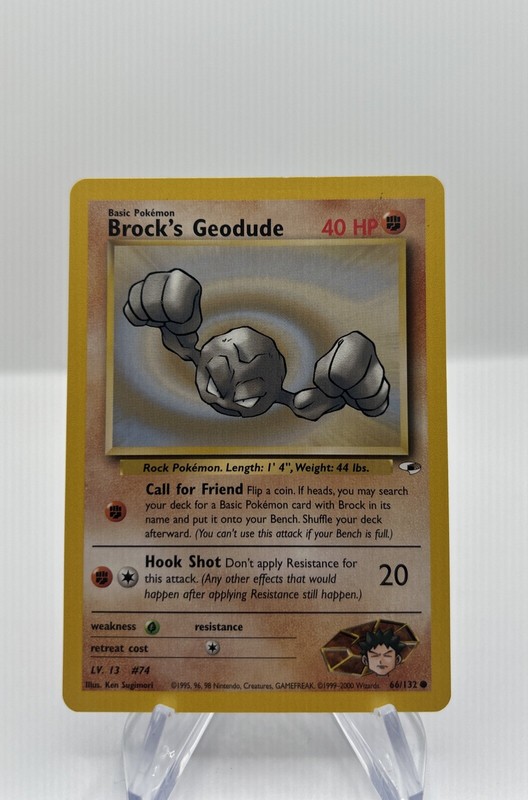 Brock’s Geodude – 66/132 Gym Heroes – WOTC Unlimited – Pokémon TCG