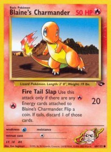 1x Blaine’s Charmander – 60/132 – Common – Unlimited Edition Heavily Played Poke