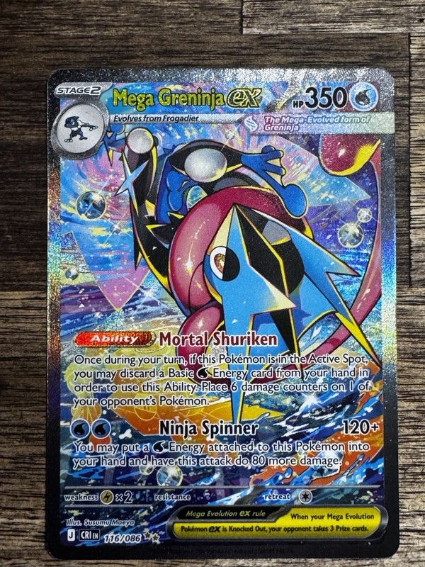 Mega Greninja ex 116/086 Me04: Chaos Rising Holo