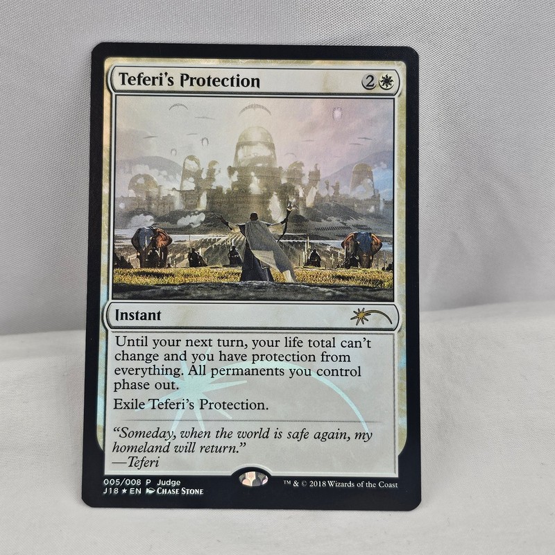 MTG Teferi’s Protection Judge Promo 005/008 Rare EN Chase Stone Foil NM