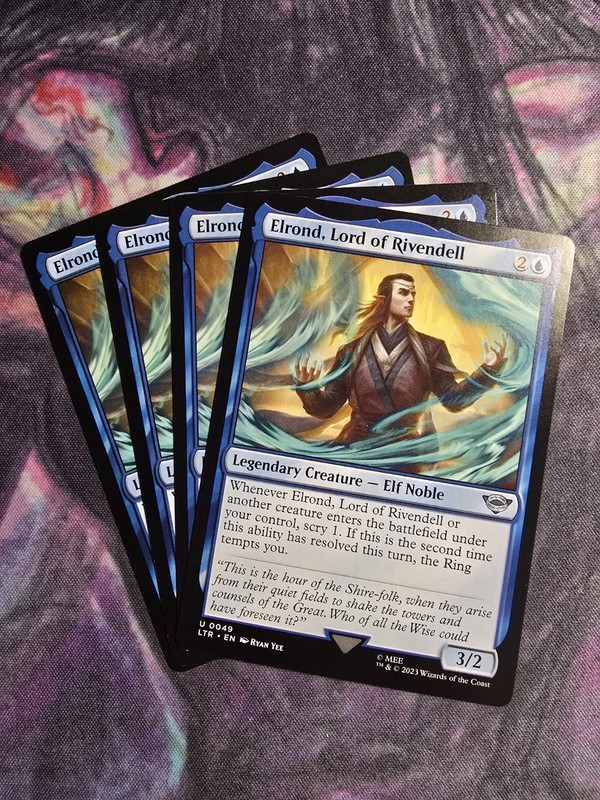 ELROND, LORD OF RIVENDELL x4 mtg NM-M Lord of The Rings 4 Unc