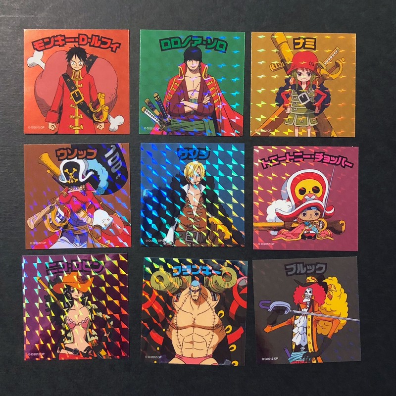 Y082 Straw Hat Crew HOLO Japanese One Piece Film Z Blu-ray Stickers Nami 2″
