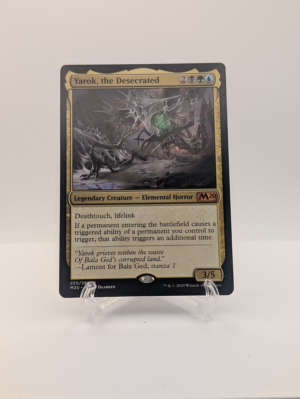 Magic: The Gathering Yarok, the Desecrated Core Set 2020 Regular Elemental Horr…