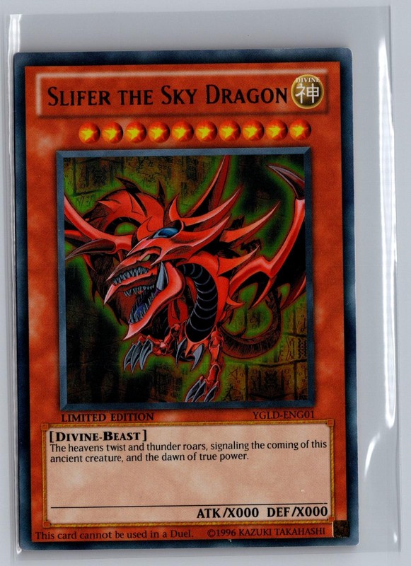 Slifer the Sky Dragon YGLD-ENG01 Yu-Gi-Oh NM